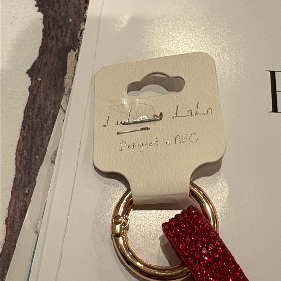 ❤️ Red Rhinestone Bow Keychain - Picture 8 of 8